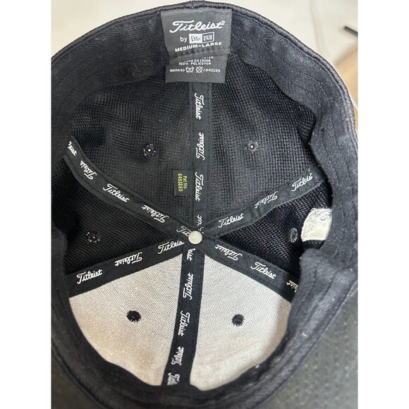 New Era Titleist Golf Cap Mens M/L Navy Embroidered Logo‎ Tour Performance Hat - Picture 8 of 13